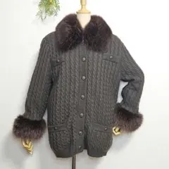 Yves Saint Laurent　フォックスファー　カーディガン　ブルゾンのサムネイル