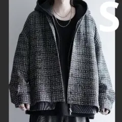 ツイードブルゾン