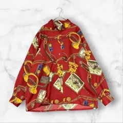 専用 STUDIO PICONE ROMA 総柄 長袖シャツ バロック 赤のサムネイル