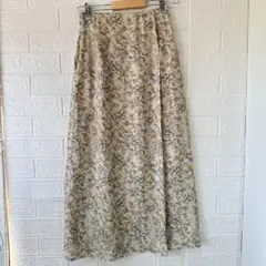 Mystic 花柄ロングタイトフレアスカートサイズF小さめ
