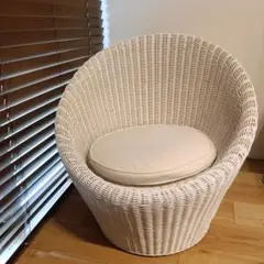 ソファ ラタン 一人掛け 　 籐 　イタリア家具　アンティーク