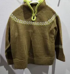 アンドパル　ニット　カーキ100cm