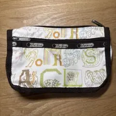LeSportsac 動物と文字のポーチ