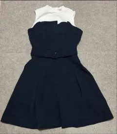 CECIL McBEE ノースリーブドッキングワンピース　Mサイズ　ネイビー