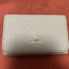 LANVIN ベージュ レザー 名刺入れのサムネイル