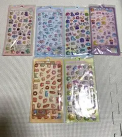 3Dぷくぷくシール6枚セット