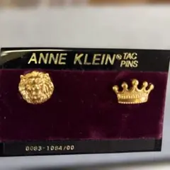 ANNE KLEIN ライオンと王冠 タックピン 2個セット
