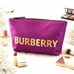 BURBERRY ポーチ パープル 大容量 新品 ノベルティのサムネイル