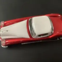 昭和レトロ ブリキ オープンカー 赤 ゼンマイ式 ミニカー ドライバー