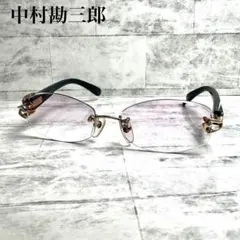 超レア】美品高級 中村勘三郎 ウッド シープホーンtitanium 眼鏡レッド