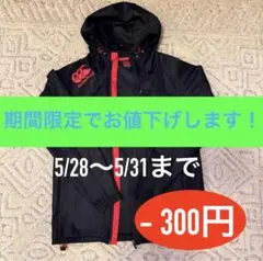 Canterbury フルジップジャケット ブラック/レッド