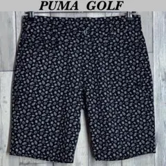 プーマ　ゴルフ　ショートパンツ　総柄　ブラック　XL 86のサムネイル