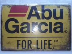 ブリキ看板 フィッシング 釣り アブガルシア
