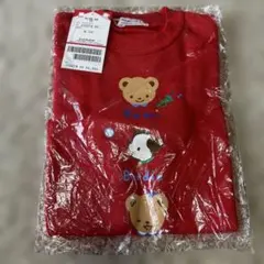 【新品未使用familiar】トレーナー 赤100cmのサムネイル