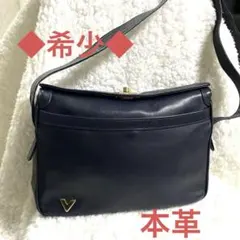 ◆希少 ★ バレンチノ　 ショルダーバッグ　本革　黒　濃紺　バック　ブラックのサムネイル