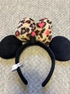 Disney カチューシャヒョウ柄　ミニーちゃん