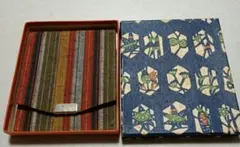 ストライプ柄 コインケース 小銭入 布製 和財布 民芸品 10.5×9cm