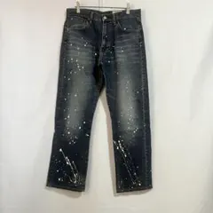 【OSHKOSH/ストレートデニムパンツ】ヴィンテージ/ペンキ加工/W31L34のサムネイル