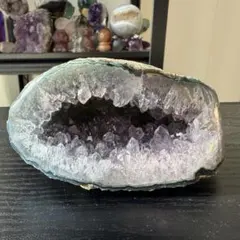 天然石アメジストのドーム　置物NO.112113