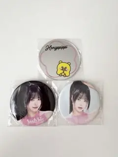 LE SSERAFIM ウンチェ 缶バッチⅹ2 ミラーステッカー