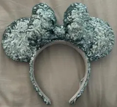 ディズニー スパンコールカチューシャ　ブルー