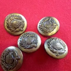 金属製ゴールドボタン5個セット