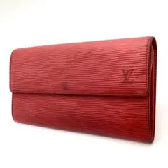 【美品】Louis Vuitton エピ　クレディ　カスティリアンレッド　赤のサムネイル