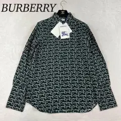 K366 新品未使用 現行 バーバリー BURBERRY 緑 モノグラム メンズ 