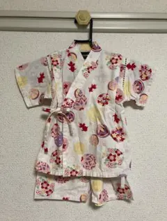 くろわっさんすべべ 甚平 90cm 金魚柄
