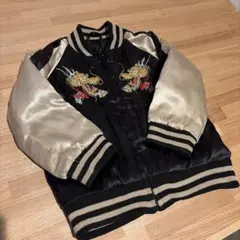 値下☆美品☆Casper John ドラゴン刺繍スカジャン L ブラック 龍