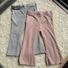 NEXT リブフレアパンツ 2枚セット 80cm