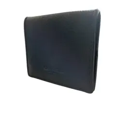 極美品 コーチ コインケース ブラック レザー ミニ財布 小銭入れ 二つ折り