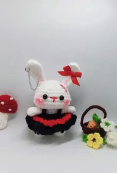 あみぐるみ　うさぎ　ドレス　プレゼント