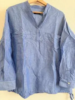 JOURNAL STANDARD ノーカラーシャツ　ブルー