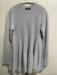 GREEN LABEL RELAXING グレー 長袖ニット チュニック