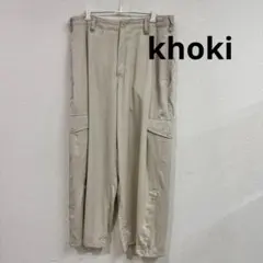 khoki コッキ 23SS レーヨンツイル サイドボタンカーゴパンツ 2way