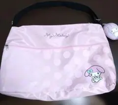 My Melody ドット柄バッグ ぬいぐるみ付き