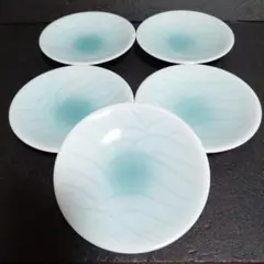 未使用 波佐見焼 光琳窯 雪輪型 青磁 小鉢5個 お花見 - メルカリ