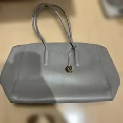 美品 FURLA フルラ グレー トートバッグ ビジネスバッグ A4可 自立