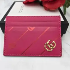 【希少】GUCCI グッチ GG マーモント ストライプ カードケース