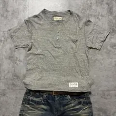 00s archive grunge henley gray tee y2kのサムネイル
