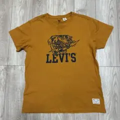 LEVI'S マスタード Tシャツ Sサイズ　古着　タイガー