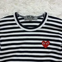 美品✨️COMME des GARCONS 人気ボーダーロングTシャツ　Sサイズのサムネイル