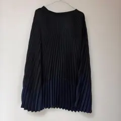 UNIQLO C ユニクロ プリーツスカート ブラック ネイビー