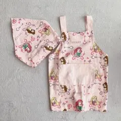 【美品】ディズニー プリンセス エプロン 三角巾 セット 110cmのサムネイル