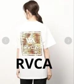 RVCA ルーカ タイガー柄 ロゴプリント Tシャツ ホワイト　Mのサムネイル