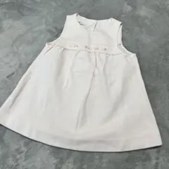70cm女の子 familiar ベビーピンク ワンピースファミリア 春夏服