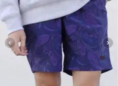 オシャレ！Gramici グラミチペイズリー柄 メンズハーフパンツ パープル L