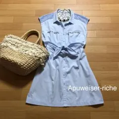 ★アプワイザーリッシェ Apuweiser-riche ワンピース ビジュー付き