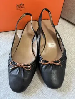 エルメス　リボンミュールパンプスのサムネイル